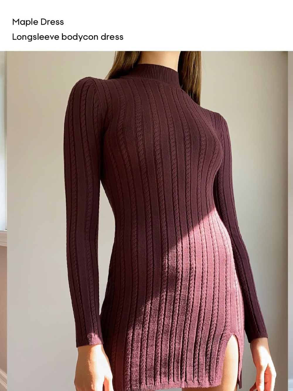 Aritzia Maple Dress